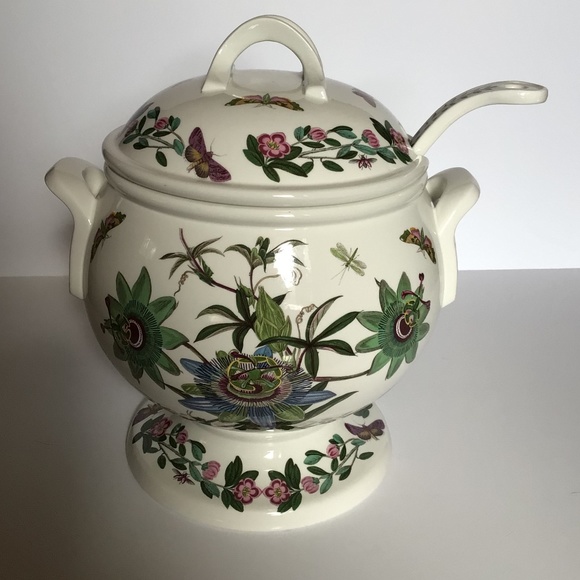 Portmeirion Other - Portmeirion Botanic Garden Passion Flower/Spanish Gum Large Tureen-PRISTINE